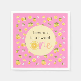 Guardanapo De Papel Lemon Sweet One Festa de aniversário