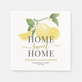 Guardanapo De Papel Lemon Theme Home Sweet Home Housearming Party