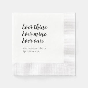Guardanapo De Papel Lenços de Casamento Sempre Teu Sempre Meu Sempre N