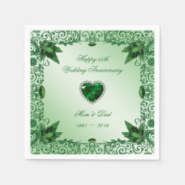 Guardanapo De Papel Lenços de papel elegantes para 55º aniversário de 