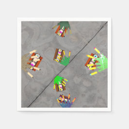 Guardanapo De Papel Lenços de papel Todos os meus amigos são Zombies