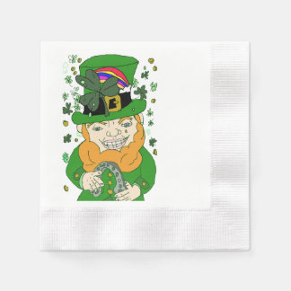 Guardanapo De Papel Lenny O Papel De Coquetel Leprechaun Napkins