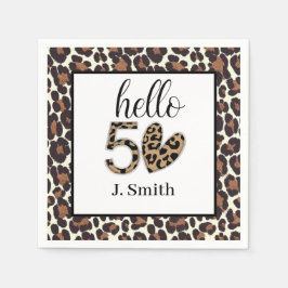 Guardanapo De Papel Leopard 50º Aniversário