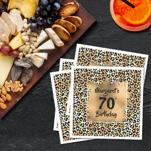 Guardanapo De Papel Leopard Animal Print Aniversário