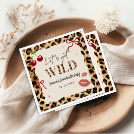 Guardanapo De Papel Leopard Cheetah Bachelorette Weekend Party Napkins