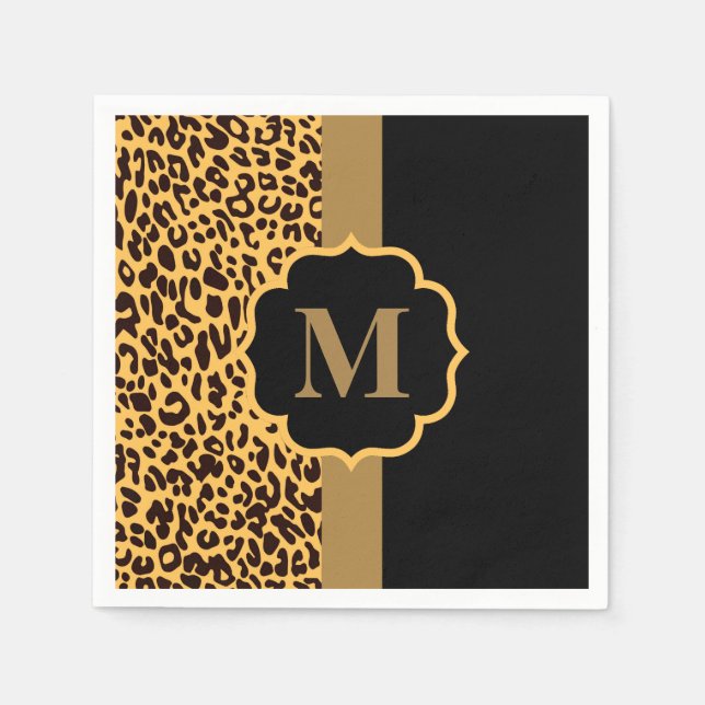 Guardanapo De Papel Leopard Pattern (Frente)