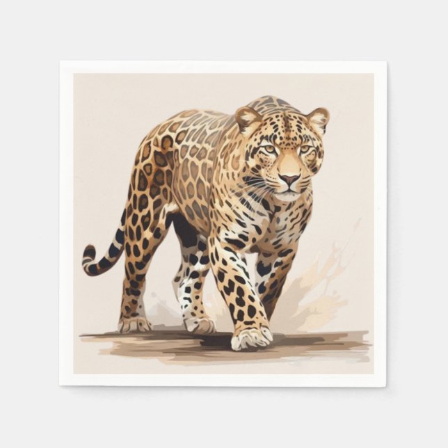 Guardanapo De Papel Leopardo (Frente)