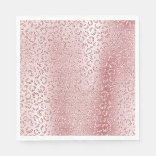 Guardanapo De Papel Leopardo-Leopardo-Glama-Rosa-Blush
