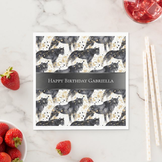 Guardanapo De Papel Leopardos negros (Insitu)