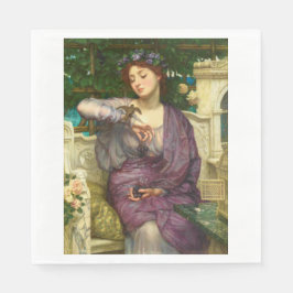 Guardanapo De Papel Lesbia e seu Sparrow (por Edward John Poynter)