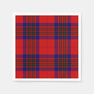 Guardanapo De Papel Leslie tartan xadrez azul roxa