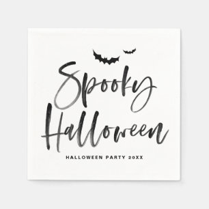 Guardanapo De Papel Letra Black Spooky Halloween Brussel Halloween