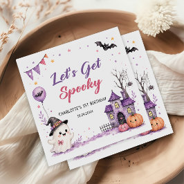 Guardanapo De Papel Let's Get Spooky Halloween Birthday Napkins