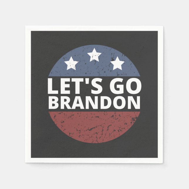 Guardanapo De Papel let's go brandon (Frente)