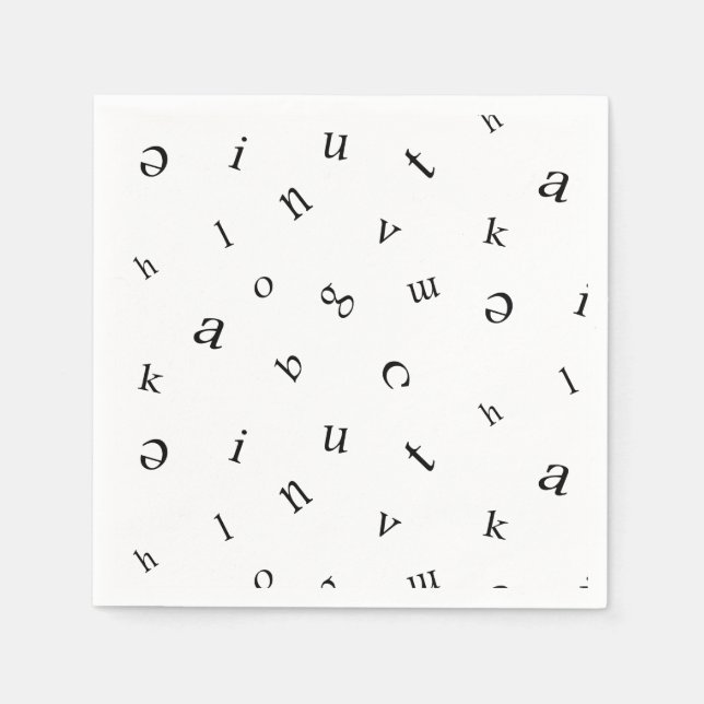 Guardanapo De Papel Letters. (Frente)