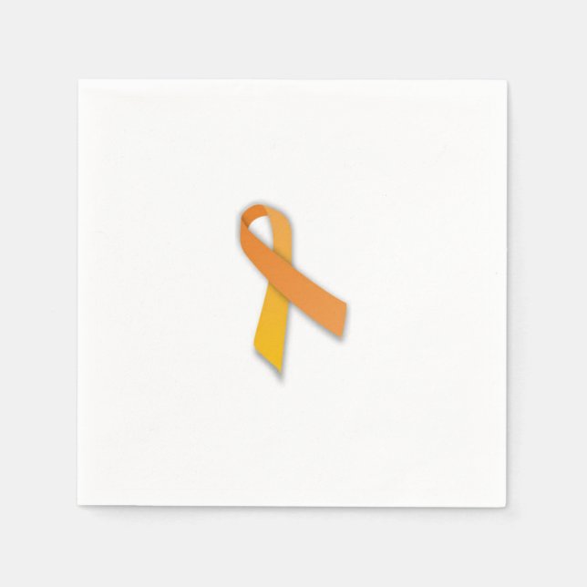 Guardanapo De Papel Leucemia Ribbon Napkins (Frente)