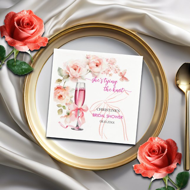 Guardanapo De Papel Levante o Copo Ela Está Casando Chá de Noiva (Criador carregado)