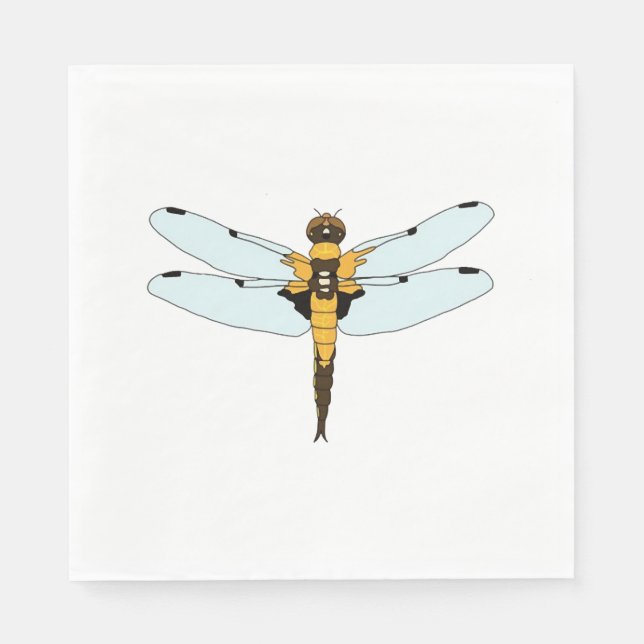 Guardanapo De Papel libélula de quatro pontas (Frente)