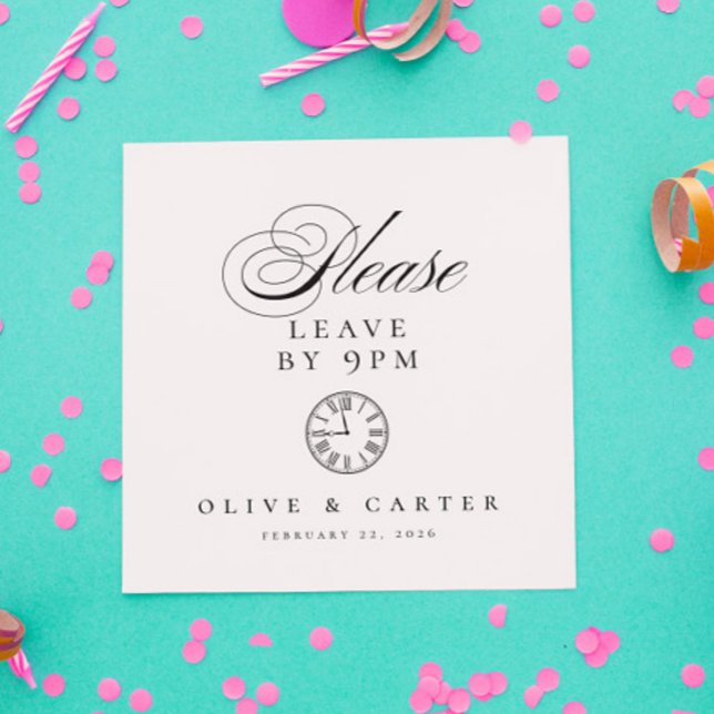 Guardanapo De Papel Licença Engraçada Às 21h Cocktail (Criador carregado)