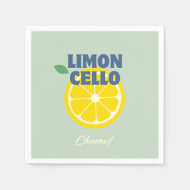 Guardanapo De Papel Licor de Casa Moderno de Mint Limoncello