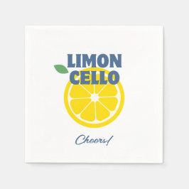 Guardanapo De Papel Licor de Limoncello Branco de Creme Moderno Homema