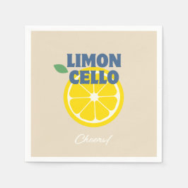 Guardanapo De Papel Licor Limoncello Caseiro Bege Amor