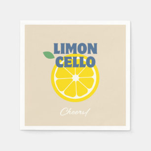 Guardanapo De Papel Licor Limoncello Caseiro Bege Amoroso
