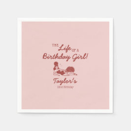 Guardanapo De Papel Life of a Birthday Girl Party