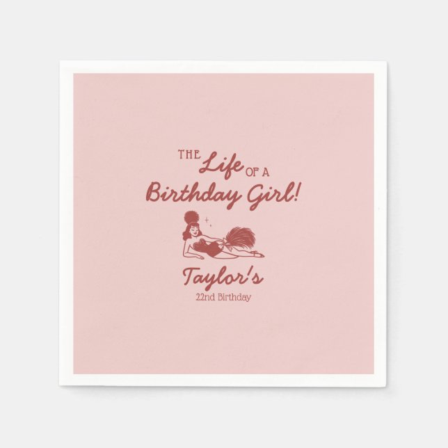 Guardanapo De Papel Life of a Birthday Girl Party (Frente)