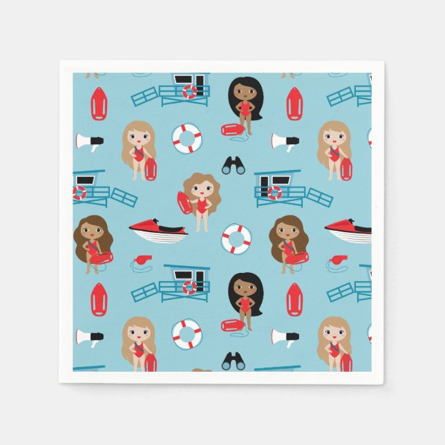 Guardanapo De Papel Lifeguard Napkins (Frente)