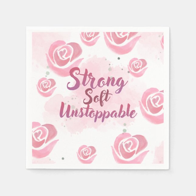 Guardanapo De Papel Light Pink Feminine Napkin (Frente)