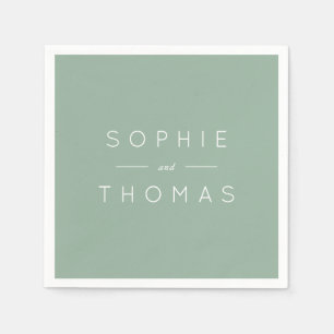 Guardanapo De Papel Light Sage Wedding