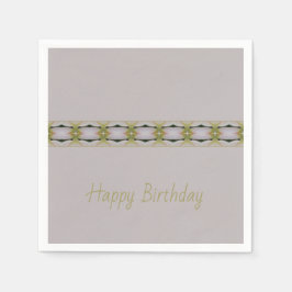 Guardanapo De Papel Lilac Com Verde E Taupe