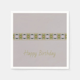 Guardanapo De Papel Lilac Com Verde E Taupe