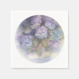 Guardanapo De Papel Lilac Hydrangea Watercolor Luncheon Napkin