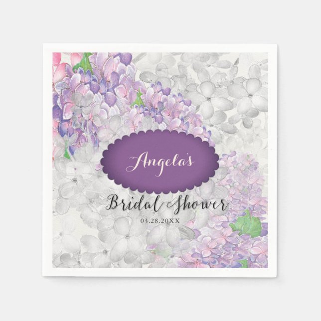 Guardanapo De Papel Lilac Loveliness Escalloped Violet (Frente)