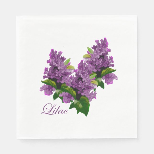 Guardanapo De Papel Lilacs Paper Napkins (Frente)