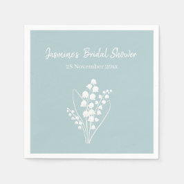 Guardanapo De Papel Lily Of The Valley Buquê Chá de panela