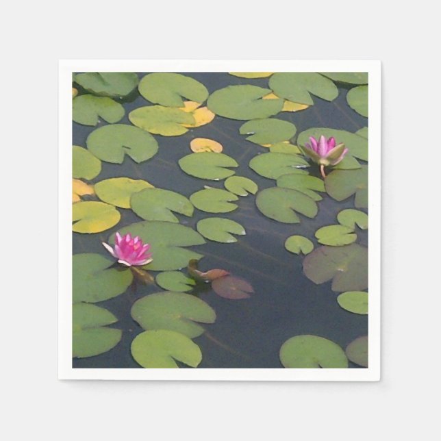 Guardanapo De Papel Lilypad Pond Painting Monet (Frente)