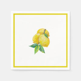 Guardanapo De Papel Limão e deixa coquetel