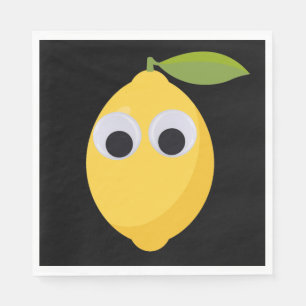Guardanapo De Papel Limão, fruta doce com olhos patéticos