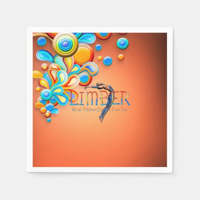 Guardanapo De Papel Limber Pilates Napkins (Frente)