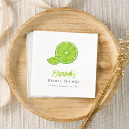 Guardanapo De Papel Lime Green Main Squeeze Bridal Shower Paper Napkin