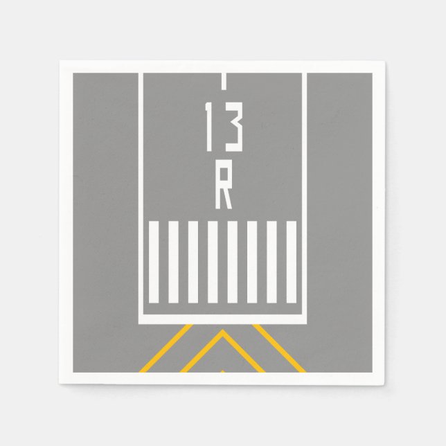 Guardanapo De Papel Limiar da pista 13R (Frente)