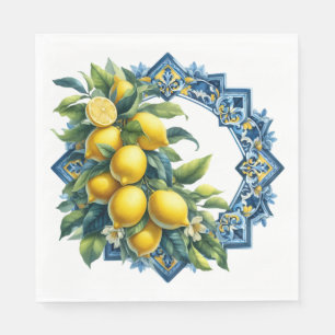 Guardanapo De Papel Limon Azulejo Napkins