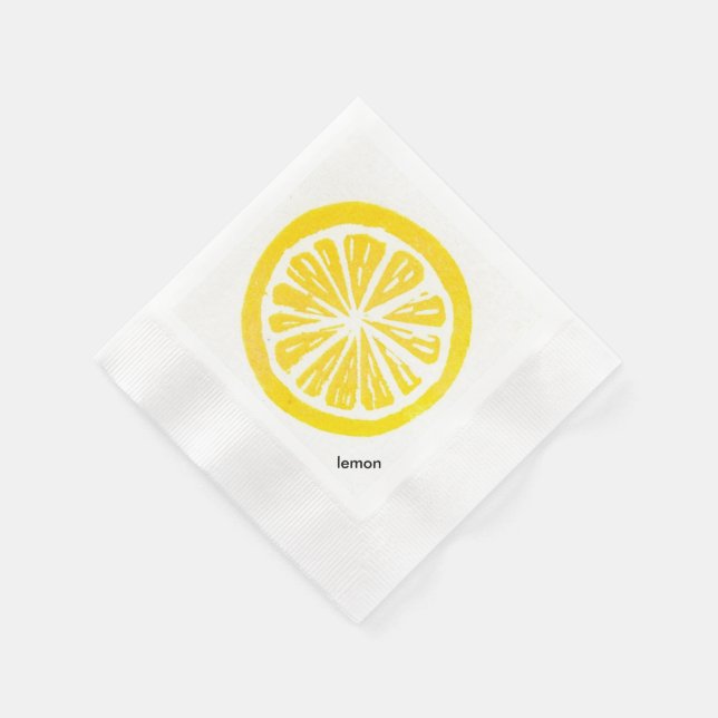 Guardanapo De Papel Limon Paper Cocktail Napkins (Canto)