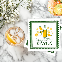 Guardanapo De Papel Limoncello Lemonade Lemon CUSTOM Aniversário
