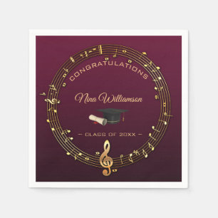 Guardanapo De Papel Limpeza E Boné De Ouro Musical