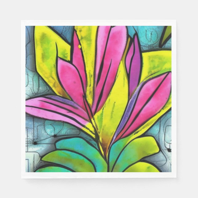 Guardanapo De Papel Linda planta (Frente)