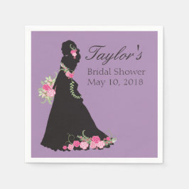 Guardanapo De Papel Linda Silhouette Casada